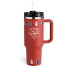 40oz Insulated Tumbler with Handle & Straw – Stainless Steel Travel Mu |Temperature Control, Durability, Convenience, Style