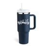 40oz Insulated Tumbler with Handle & Straw – Stainless Steel Travel Mu |Temperature Control, Durability, Convenience, Style
