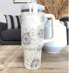 40oz Insulated Tumbler with Handle & Straw – Stainless Steel Travel Mu |Temperature Control, Durability, Convenience, Style